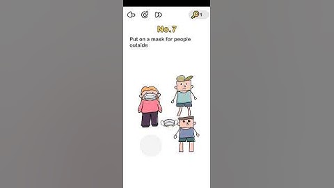 Brain out beat the virus level No 7 Put on a mask for people outside. Walkthrough