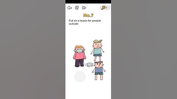 Brain out beat the virus level No 7 Put on a mask for people outside. Walkthrough