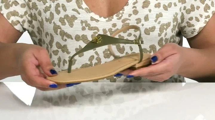 LAUREN Ralph Lauren Ellington Nappa Leather Sandal...