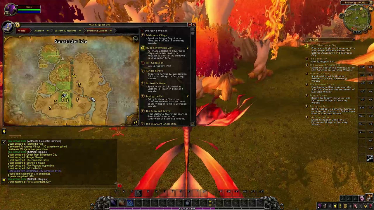 How to do Fly to Silvermoon City quest - World of Warcraft