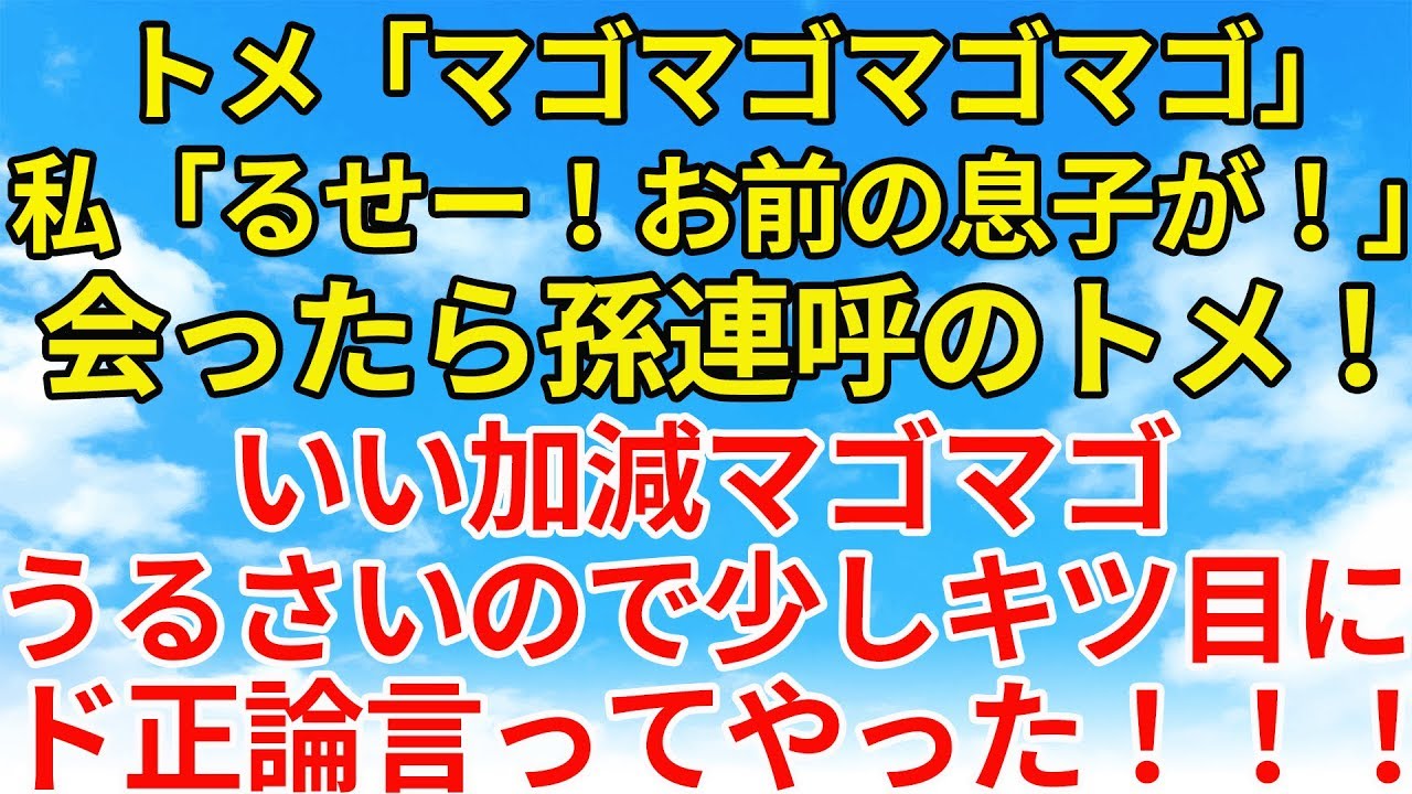 スカッとする話【復讐・因果応報】マゴマゴうるさいクソトメ。そのクソトメに孫が出来ない理由を暴露してやったw【スカッと