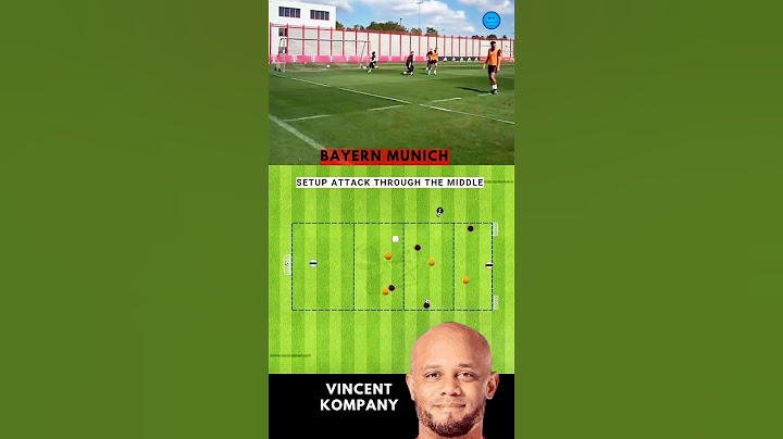 Vincent Kompany Training Session: Setup Attack Through the Middle
