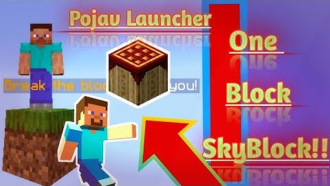 How To Download One Block Skyblock In Pojav Launcher || In Hindi ||