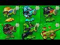 PVZ 1 Hybrid 3.16 New Update - All NEW Plants Hybrid X3 vs Skeleton Gargantuar X5 - Who will win?