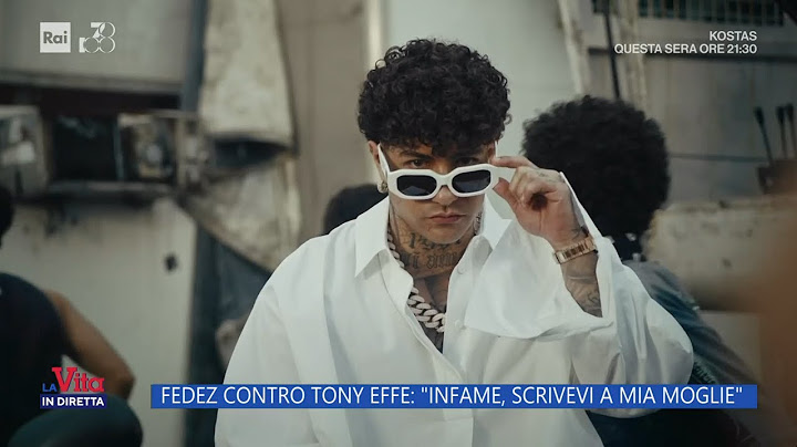 Fedez e Tony Effe, è scontro aperto - La vita in diretta 19/09/2024