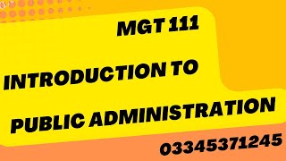 MGT 111 Assignment 01 Solution Spring 2022