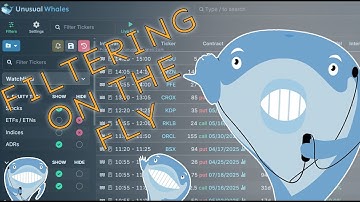 🚨FILTERING on the FLY🚨Unusual Whales REALTIME Filtering and Screener Walkthrough!