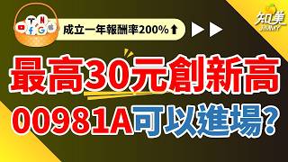 【漲到30元的00981A還可以買嗎？】｜報酬率200%打趴被動式ETF｜定期定額0050竟然少賺這麼多！｜我的第(10/100)張主動式ETF｜00981A（主動統一台股增長）｜知美JiMMY