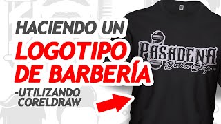 HACIENDO UN LOGOTIPO DE BARBERIA