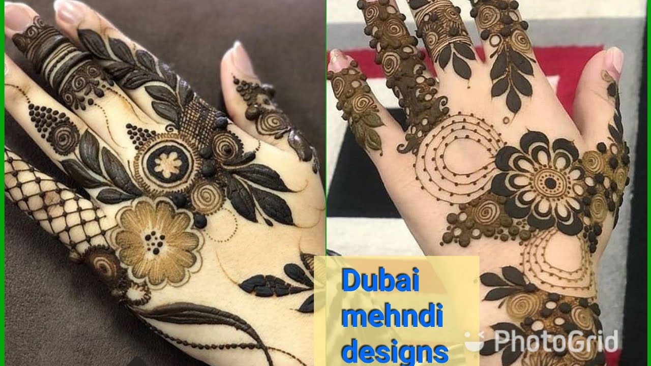 Most beautiful khaliji Mehndi designs 2020 || Dubai style mehndi ...