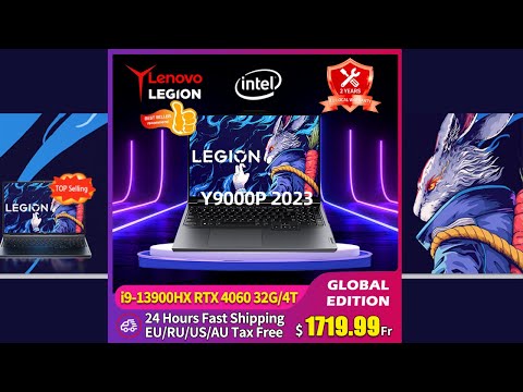 Lenovo Legion Y9000P Gaming Laptop 2023 13th Intel Core I9-13900HX 16G 32G/3/4T SSD RTX4060/RTX4070