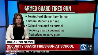 Armed security officer discharges firearm at Torrington elementary school