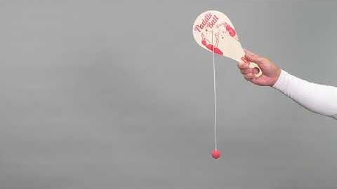 Schylling Paddle Ball Skill Game Wood and Rubber Ball