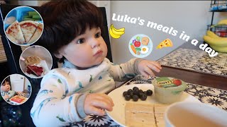 Reborn Toddler Luka’s Meals In A Day | Sophia's Reborns