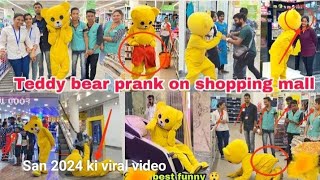 Funny Teddy Bear Ka Watermelon On Public 🤣|| #Teddy Bear 😆 | Funny Pranks | Teddy