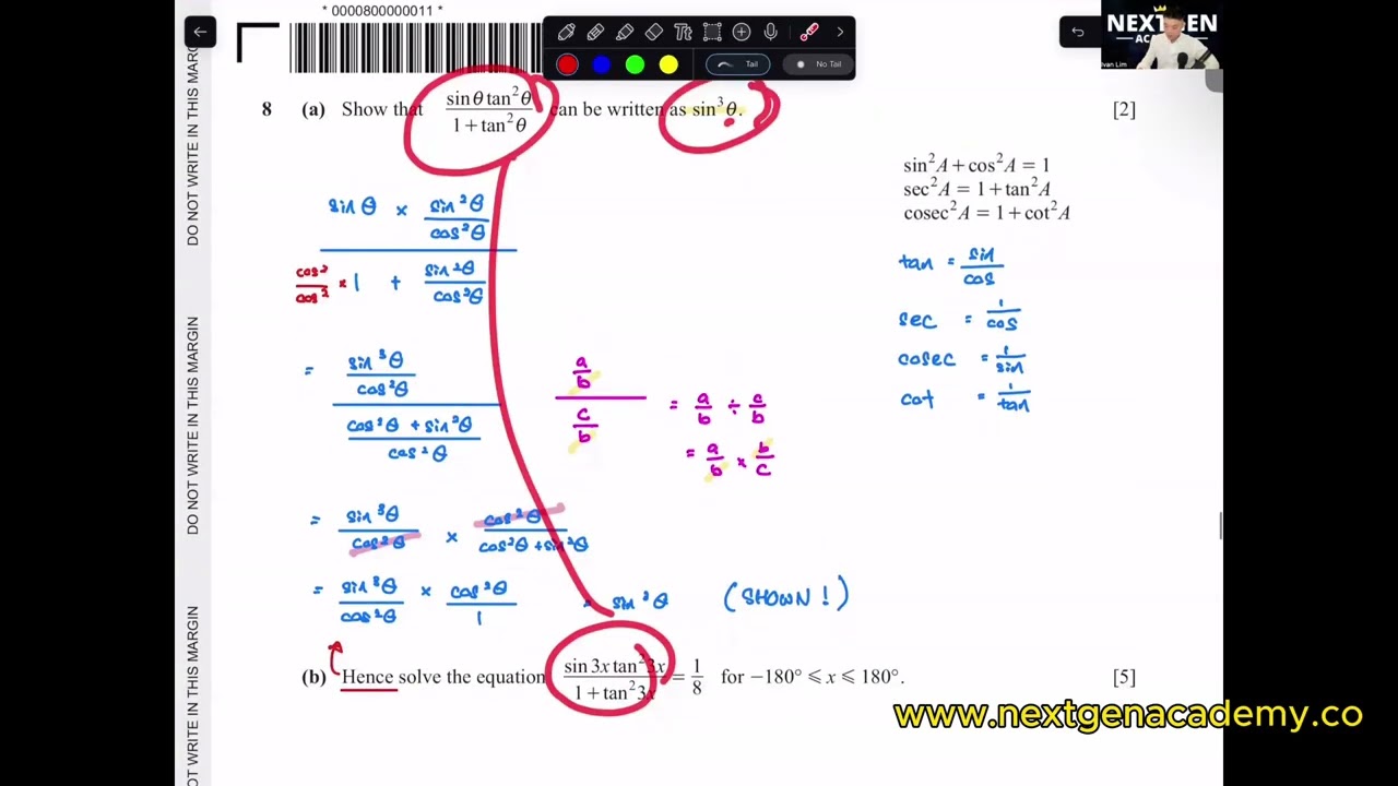 2b. IGCSE Add Math | Feb/Mar 2025 v22 (Q7-11) | 0606/22/F/M/25 & 4037/22/F/M/25 | A STAR MARK SCHEME