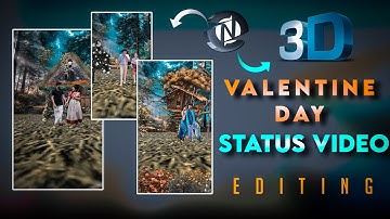 valentine Day special behind object 3D editing tutorial |  3D video editing Like Node video 2022