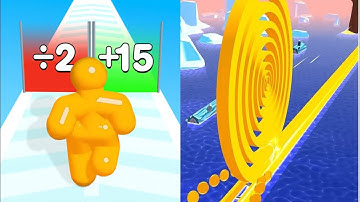 Tall Man Run vs Spiral Roll - All Levels SpeedRun Gameplay Android iOS 134ZUE