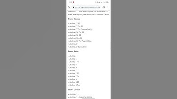 Realme UI 3.0 device list.@Mobile_Lab_Future