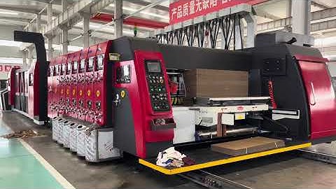 China Inline flexo folder gluer machine for carton box I fully auto carton box making line #machine