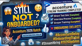 ☹😱Accenture Stream Training Completed But Still Not Onboarded| Accenture 2026