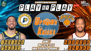 New York Knicks vs Indiana Pacers NBA Playoffs Round 2 Game 7 - Live Play-By-Play & Watch Along