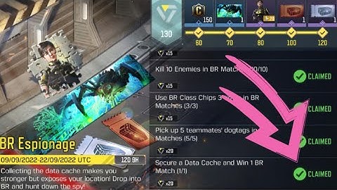Call Of Duty Mobile Secure a Data Cache and Win 1 BR Match Task Complete