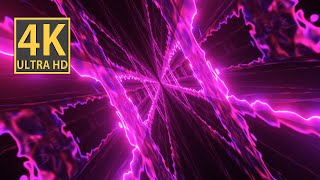 Abstract Background Video 4k Screensaver TV 10 h VJ LOOP NEON Pink Purple Hypnotic  Calming Flames