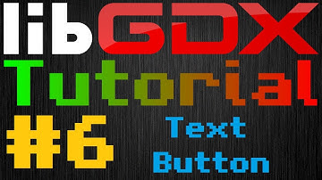 Java Game Development (LibGDX) | Episode 6 - Adding a button to our menu