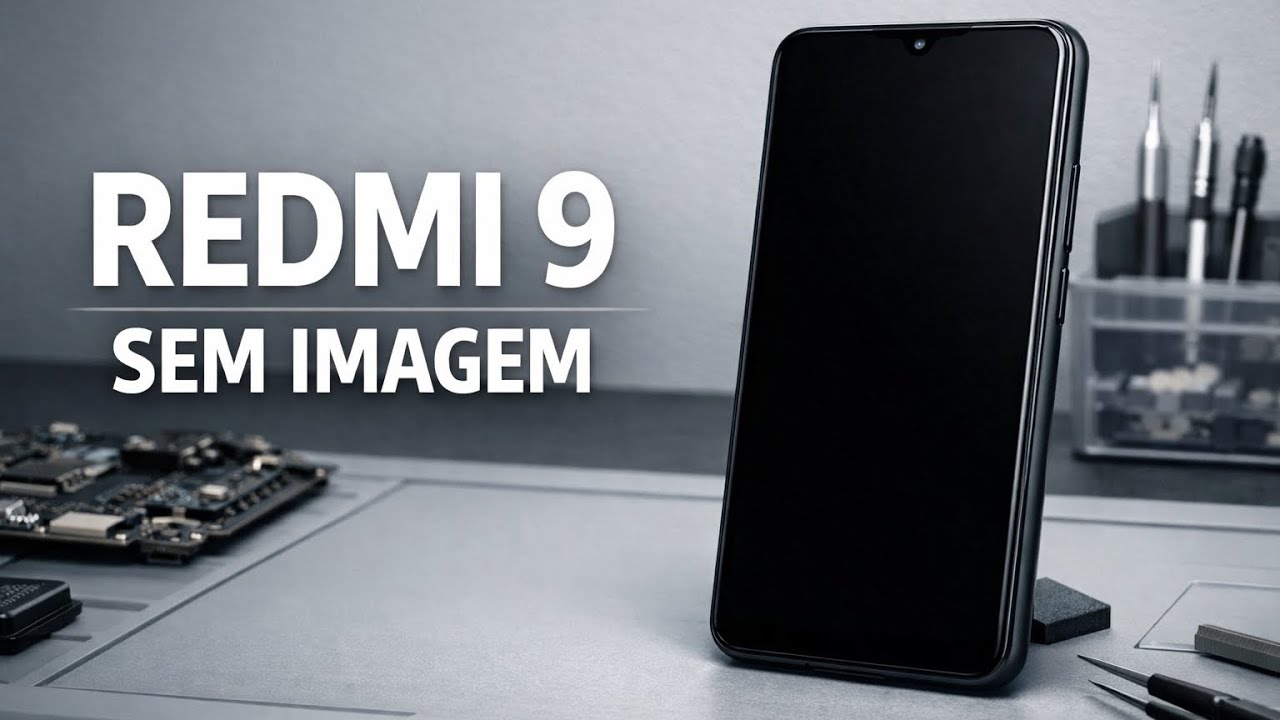 Redmi 9  sem imagem por falha de back light 