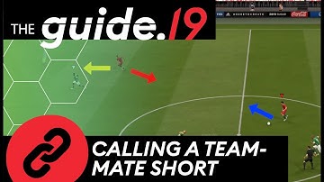 CALLING A TEAMMATE SHORT | Help against PRESSING & Improve Your BUILD UP FIFA 20 & FIFA 19 TUTORIAL