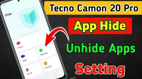 Tecno camon 20 pro lock & hide Apps setting / Tecno camon 20 pro me app hide kaise kare