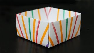 This video shows how to make a paper box without glue or tape. craft
idea can be used also as an awesome school project. enjoy. publishing
: suart...