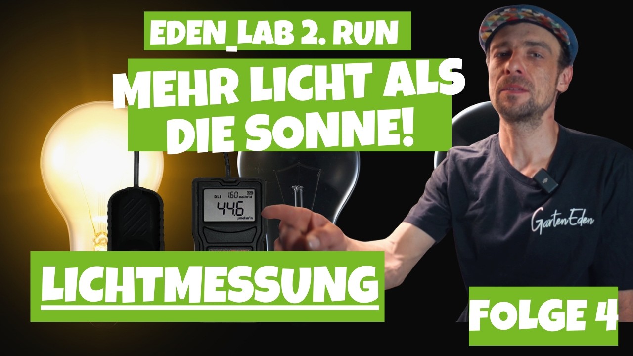 Wie viel LICHT vertragen die Pflanzen im INDOOR ANBAU? | Lichtmessung mit Plantheon | Eden LAB Nr.4
