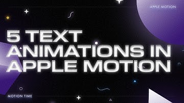 Text Animation in Apple Motion Tutorial For Beginners