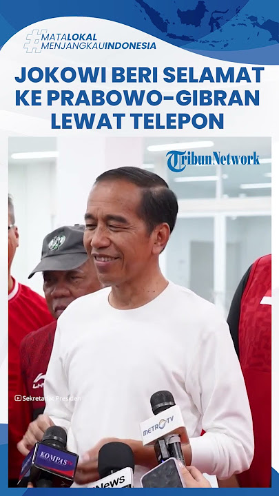 Jokowi Akui Sudah Ucapkan Selamat ke Prabowo-Gibran Lewat Telepon usai Pengumuman Hasil Pemilu 2024