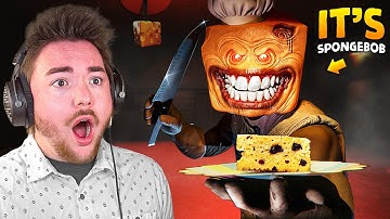 PLAYING THE NEW SPONGEBOB HORROR GAME… (its so funny)