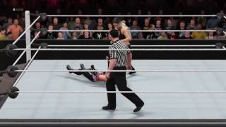 WWE2k16 Raw Natalya vs Maryse (w/ Melina)