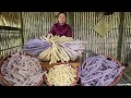 Process of making popcorn and rice to sell at the market | Hảo Tày Vlog