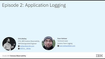 The Inside IBM Instana Observability Webcast – Episode 2: Application Logging
