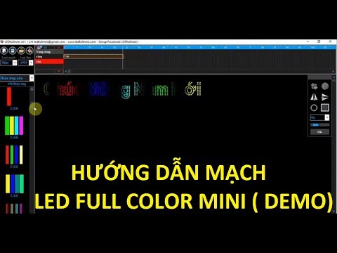 Hướng dẫn phần mềm LED FULL MINI sử dụng qua COREL - LEDCF Việt Nam