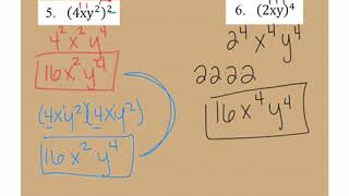 Unit 3 Notes 3 Multiplying Monomials