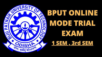 Bput Odd Sem Exam Update | Trial exam Details | Online Mode