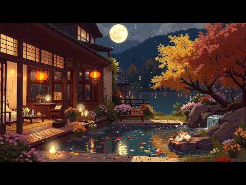 Japanese House at Night ~ Soft Lofi Beats to Relax, Study & Dream ~ Lofi Hip-hop Beats