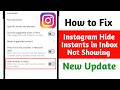 Fix Hide Instants in Inbox Option Not Showing in Instagram 2026 || Instagram Hide Instants Missing