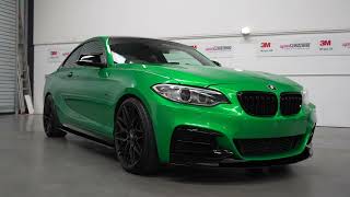 Bmw 235i Full Wrap In 3M Films Gloss Green Envy