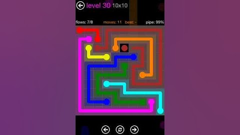 Flow Free 10x10 Level 30 walkthrough Purple Pack iPad