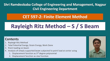 Lecture 05   Rayleigh Ritz Method Simply Supported Beam