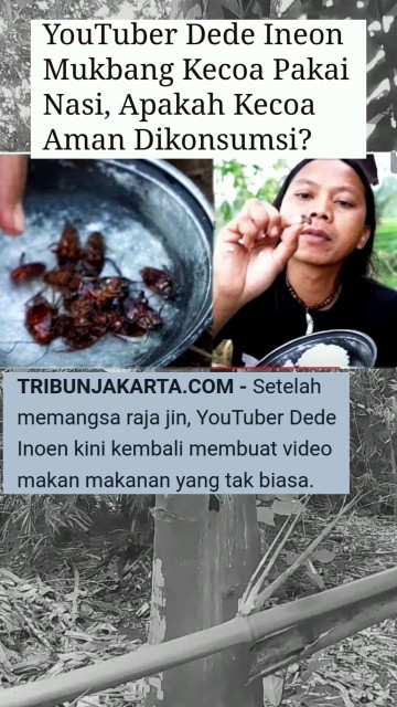 Viral Dede Ineon mukbang kecoa #dedeinon #kecoa