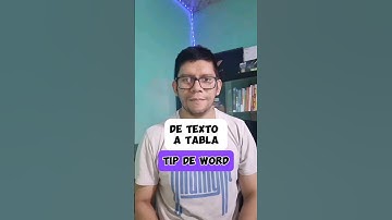convertir textos en tablas en Word #windows #tips #tutorial #pc #word #ordenador